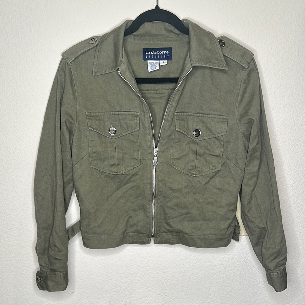 Liz Claiborne Lizsport Green Jacket